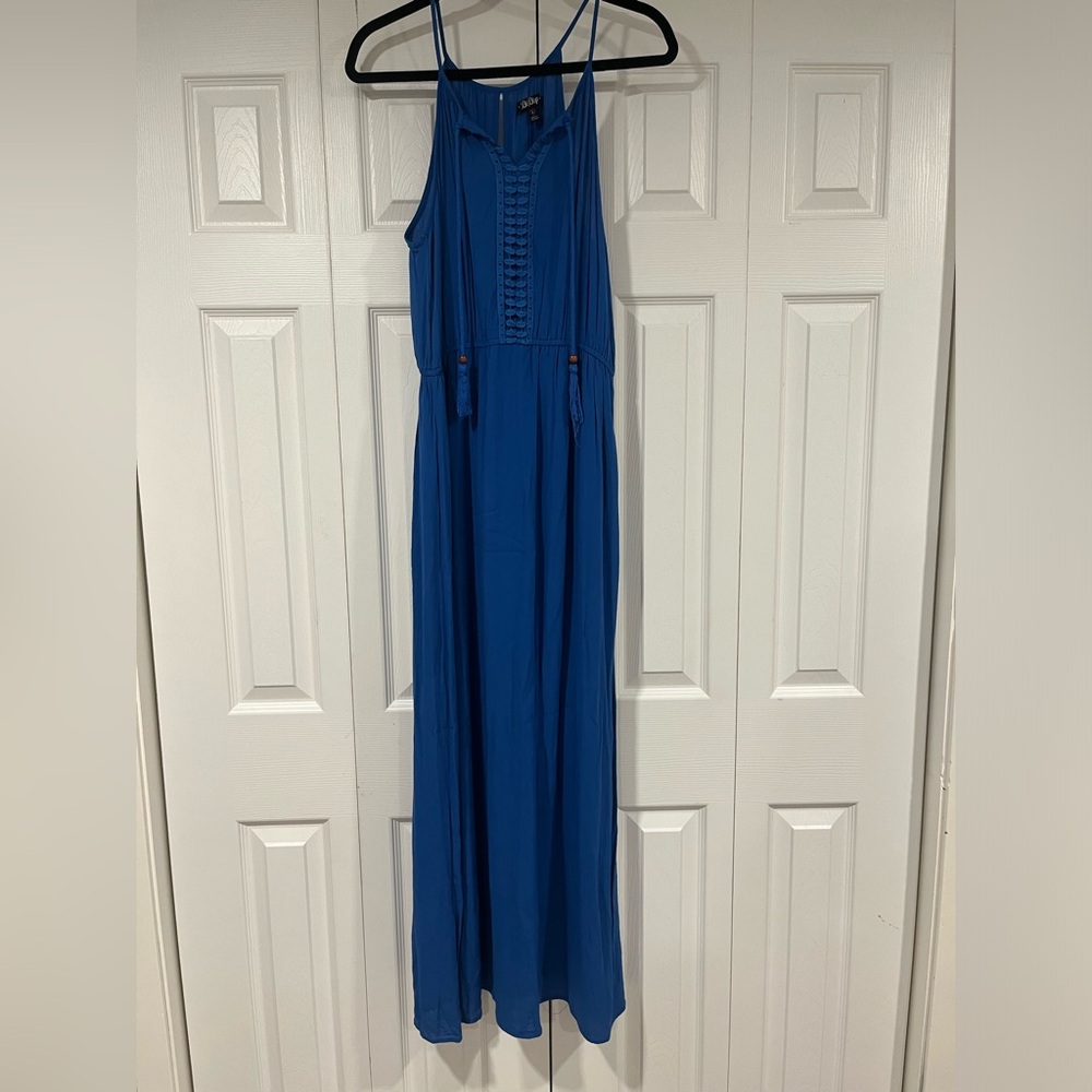 Cobalt blue maxi dress